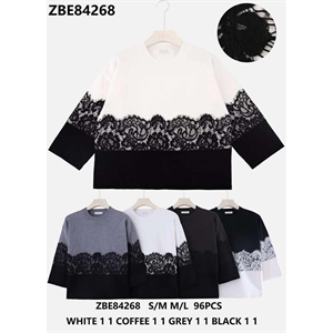 Sweter damski okrągły  S/M-M/L