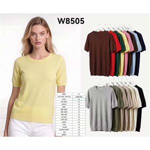 Sweter damski z krótkim rękawem