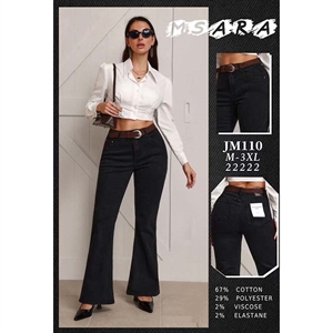 Jeansy dzwony damskie Msara  M-3XL