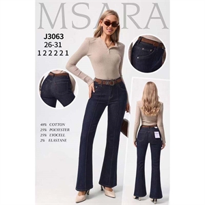 Jeansy dzwony damskie Msara  26-31