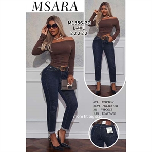 Jeansy damskie Msara  L-4XL