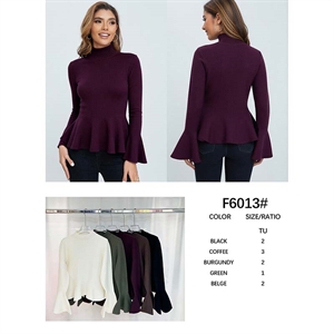 Sweter damski z półgolfem