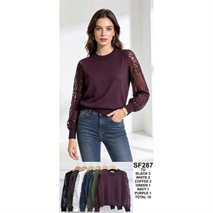 Sweter damski okrągły