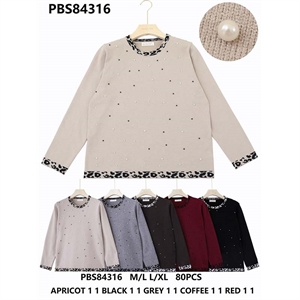Sweter damski okrągły  M/L-L/XL