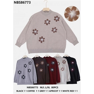 Sweter damski okrągły  M/L-L/XL