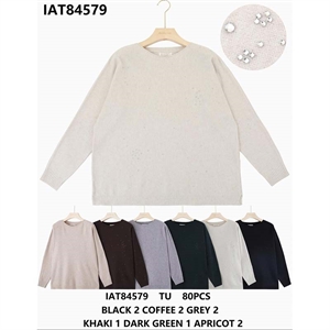 Sweter damski okrągły