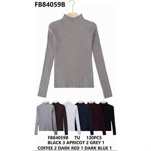Sweter damski z półgolfem