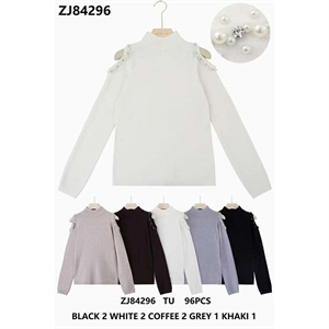 Sweter damski z półgolfem