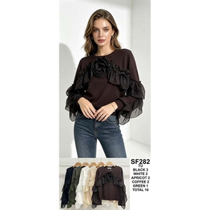 Sweter damski okrągły