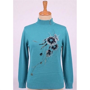 Sweter damski z półgolfem  S-2XL