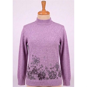 Sweter damski z półgolfem  S-2XL