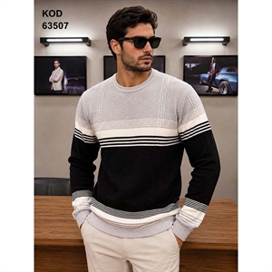 Sweter męski okrągły produkt Turecki  M-2XL