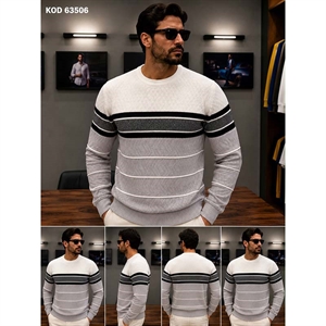 Sweter męski okrągły produkt Turecki  M-2XL