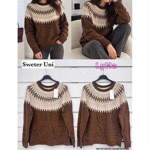 Sweter damski okrągły