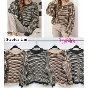 Sweter damski okrągły