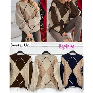 Sweter damski okrągły