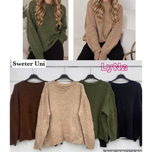 Sweter damski okrągły