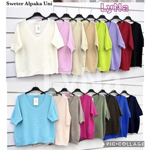 Sweter damski z krótkim rękawem