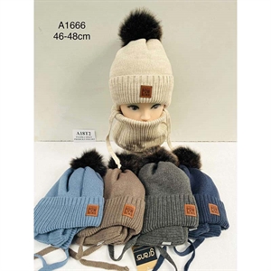 Komplet Czapka + Komin  46-48cm