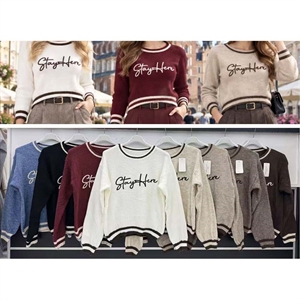 Sweter damski okrągły