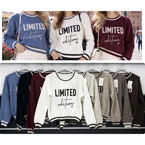 Sweter damski okrągły