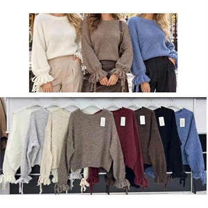 Sweter damski okrągły