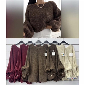 Sweter damski okrągły