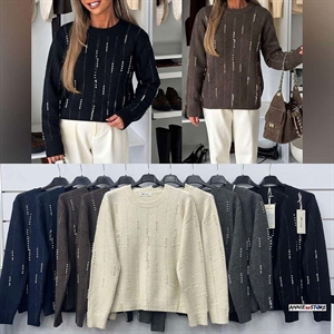 Sweter damski okrągły