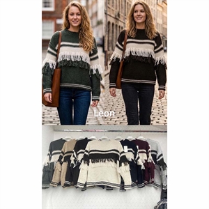 Sweter damski okrągły