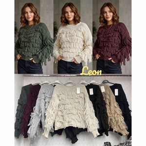 Sweter damski okrągły