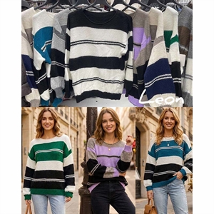 Sweter damski okrągły