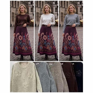 Sweter damski okrągły