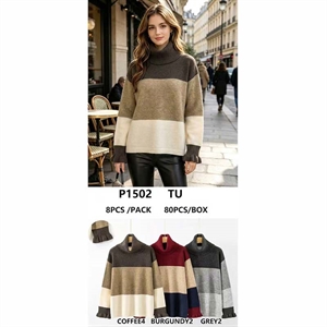 Sweter damski z golfem