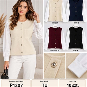 Sweter damski zapinany na guziki
