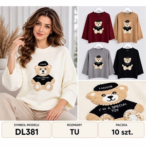 Sweter damski okrągły