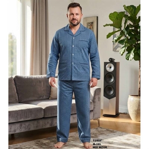 Piżama męska ocieplana M-3XL