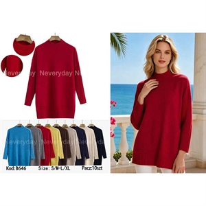 Sweter damski z golfem  S/M-L/XL