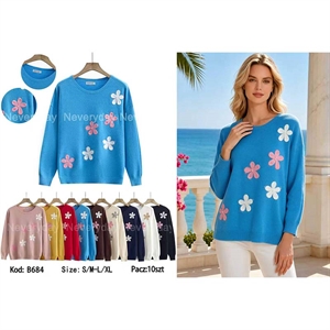 Sweter damski okrągły