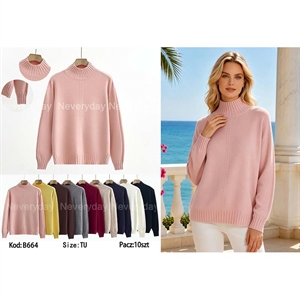 Sweter damski z golfem
