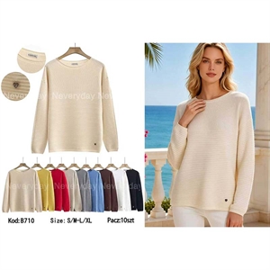Sweter damski okrągły  S/M-L/XL