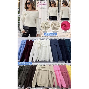 Sweter damski okrągły