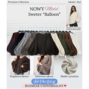 Sweter damski okrągły