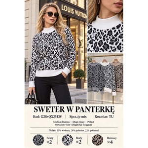 Sweter damski z golfem