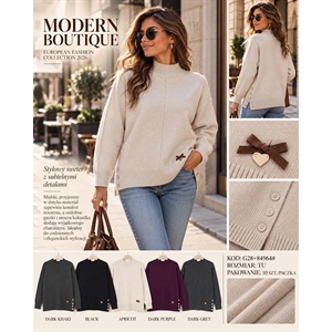 Sweter damski z golfem