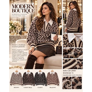 Sweter damski z dekoltem w serek