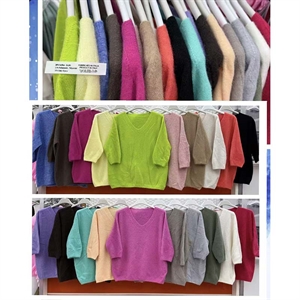 Sweter damski z krótkim rękawem - Produkt Włoski