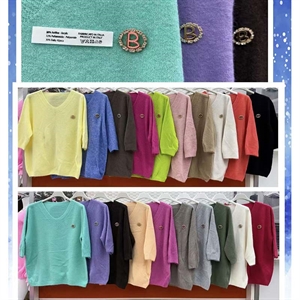 Sweter damski z krótkim rękawem - Produkt Włoski