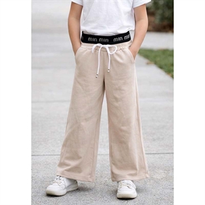 Spodnie dziewczęce z szerokimi nogawkami (6-16)