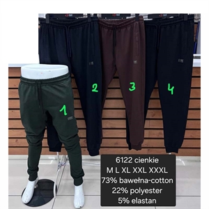 Spodnie dresowe cienkie męskie produkt Turecki  M-3XL