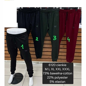 Spodnie dresowe cienkie męskie produkt Turecki  M-3XL